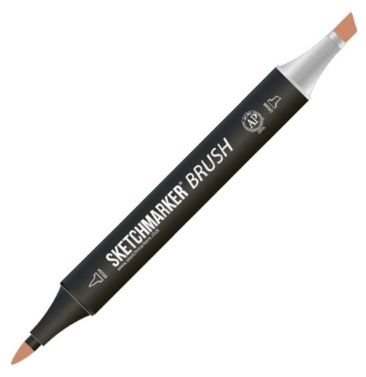 Маркер Sketchmarker Brush двухсторонний на спирт.основе цв.BR12 Имбирь