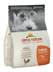 Almo Nature Для Взрослых собак Малых пород с Курицей (Holistic - XS-S - Maintenance Chicken) 704 0,4 кг 10141 (2 шт)