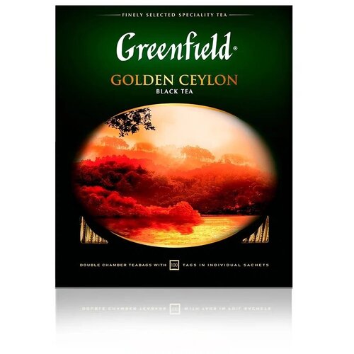 Чай GREENFIELD Golden Ceylon черный, 25 пакетиков