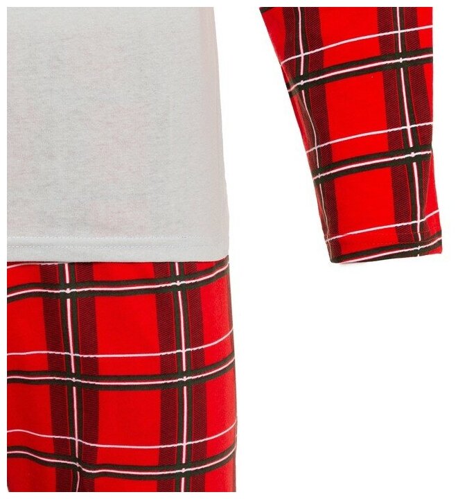 Пижама новогодняя мужская KAFTAN "X-mas", цвет красный, размер 50 - фотография № 15