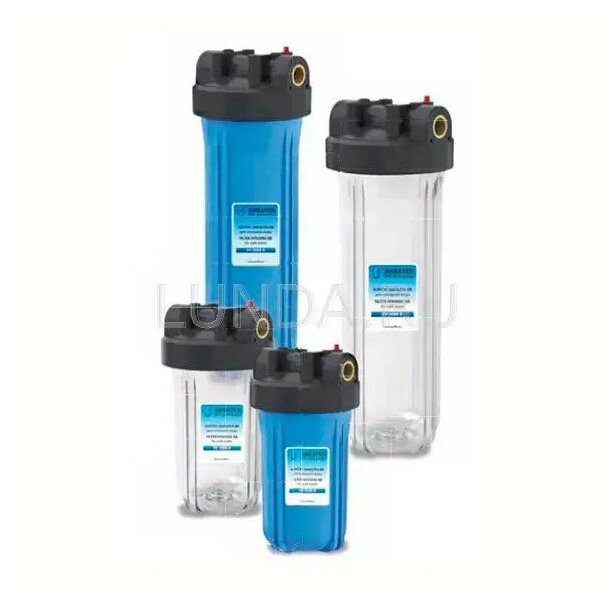 Корпус фильтра ВВ для холодной воды 10” (кронштейн, манометр), Aquatech FH10BB-ВM