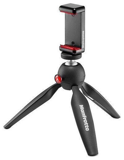 Штатив Manfrotto с держателем смартфона (MKPIXICLAMP-BK)