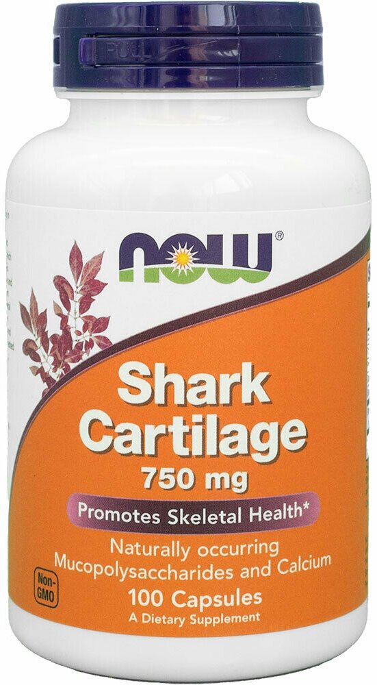 Shark Cartilage NOW Акулий Хрящ 750 мг - 100 капсул