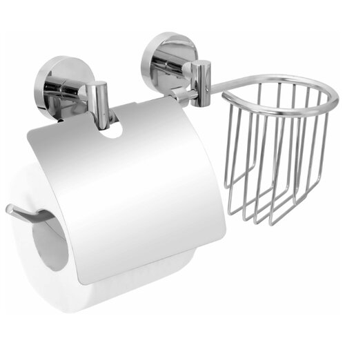 фото Держатель для туалетной бумаги и освежителя воздуха с двумя крепежами fora "long"