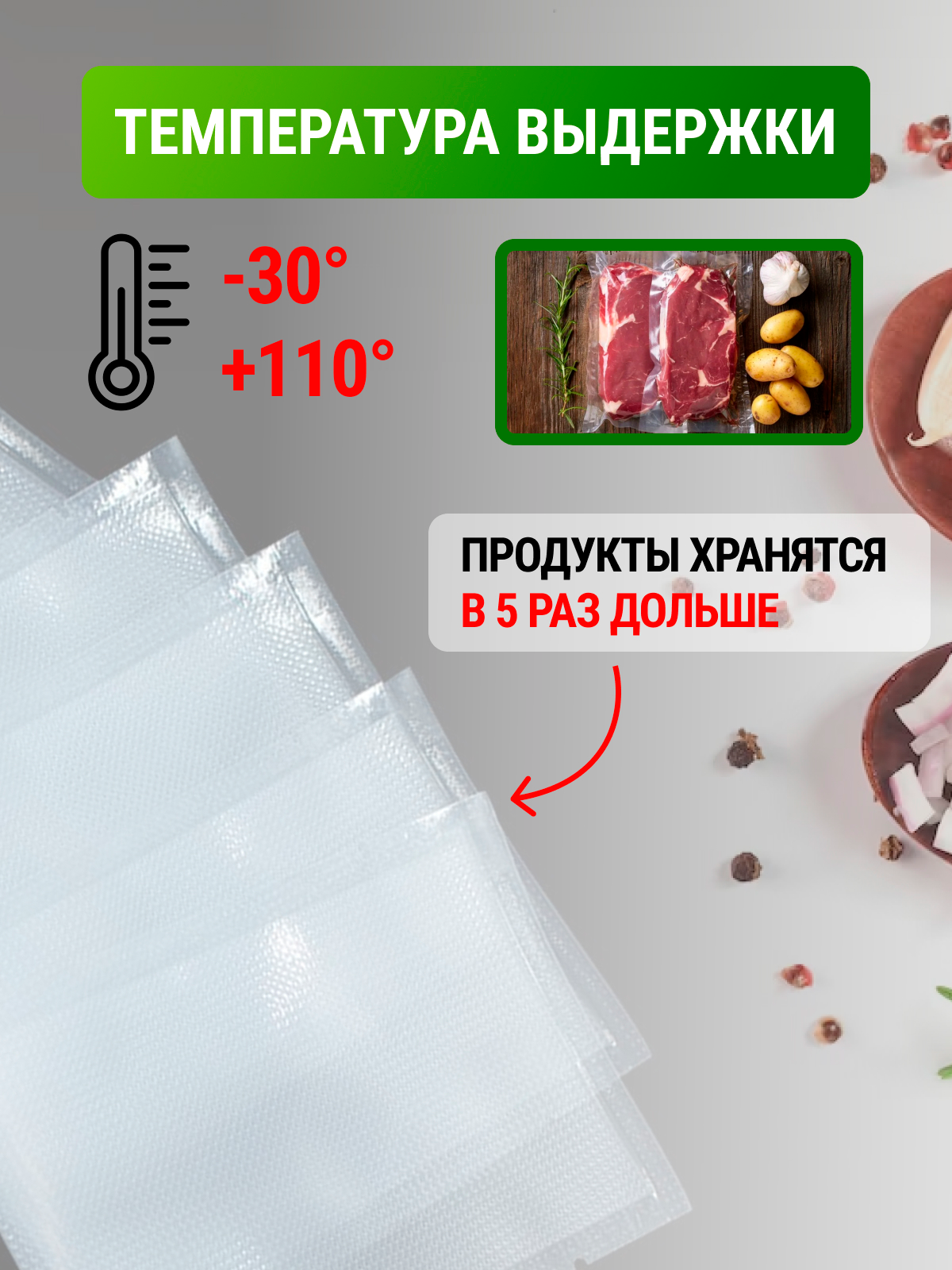  для вакууматора 20х30см 100 шт. / сувид / рифленая пленка/ рулон .