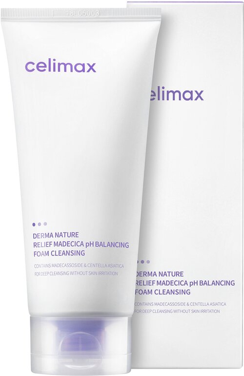 Celimax Балансирующая пенка для умывания Derma Nature Relief Madecica pH Balancing Foam Cleansing 150 мл