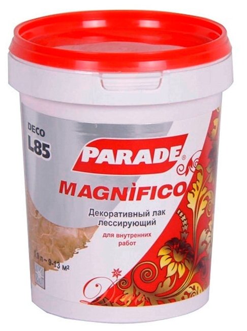 Декоративный лак PARADE DECO Magnifico L85 Золото 0,9л