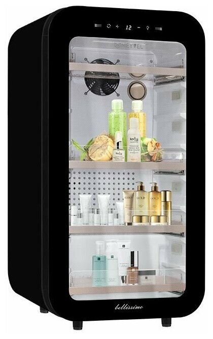 Холодильник для косметики и напитков Meyvel MD71-Black (Мини-холодильник компрессорный)