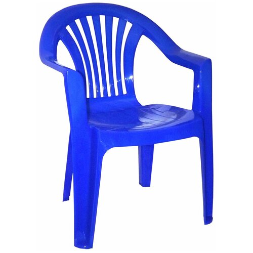 Садовое кресло, Садовый стул, Полипропилен, 56.7х57.8х82.5 см, цвет синий