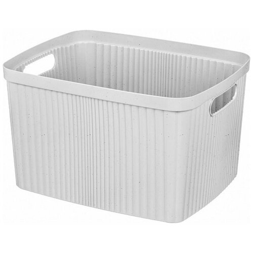 Корзина для белья Velvet 35л серая пластиковая 2877₽
