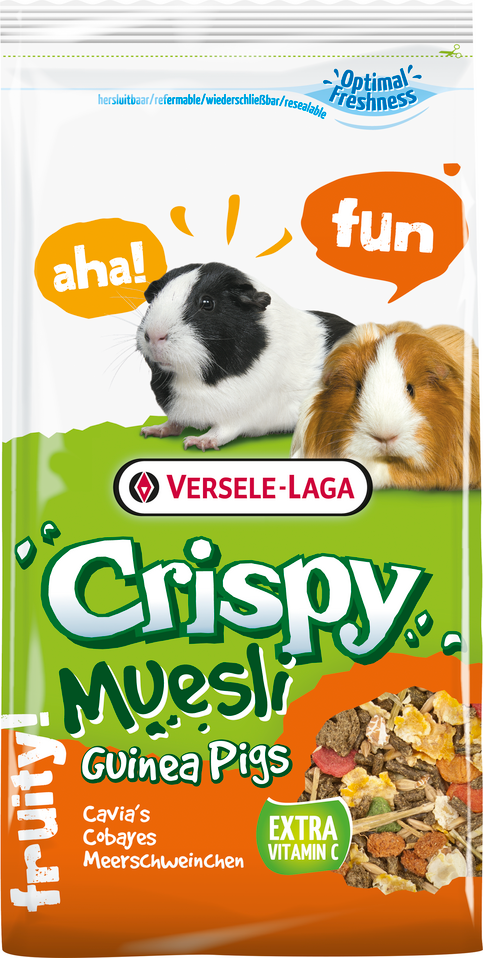Versele-Laga Crispy Muesli корм для морских свинок Guinea Pigs с витамином С 400 г