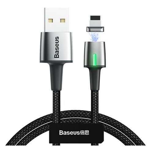 Магнитный кабель USB - Lightning 1м Baseus Zinc Magnetic Cable - Черный (CALXC-A01)