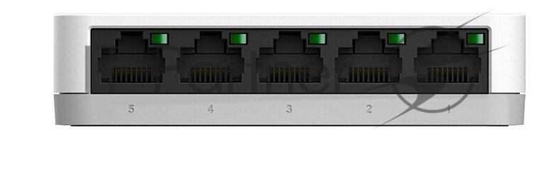 Неуправляемый коммутатор D-Link DGS-1005A/F1A с 5 портами 10/100/1000Base-T функцией энергосбережения и поддержкой QoS