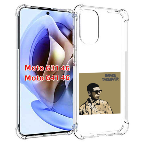 Чехол MyPads Drake - Takeover для Motorola Moto G31 4G / G41 4G задняя-панель-накладка-бампер