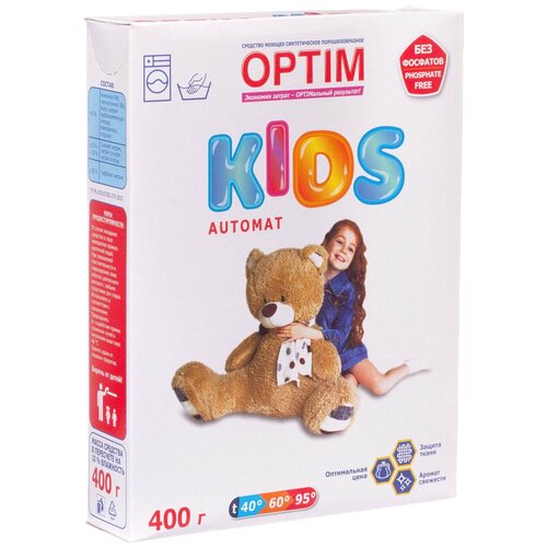 Стиральный порошок Бархiм Бархим для детского белья OPTIM KIDS AUTOMAT 3 кг. Машинная и ручная стирка OK-A3000