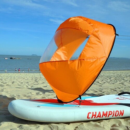 Парус для сапборда, SUP доски, каяка, лодки, байдарки оранжевый118 CM