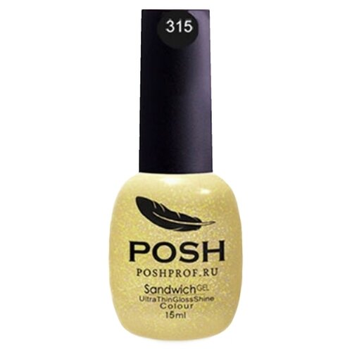 POSH Гель-лак Sandwich Gel голографические, 15 мл, 315 насыщенные частицы posh гель лак sandwich gel neon 15 мл neo5 сочный апельсин