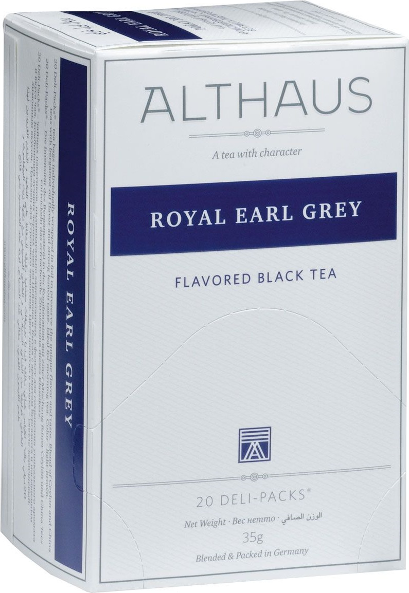 Чай черный Althaus Royal Earl Grey в пакетиках 1,75 г х 20 шт