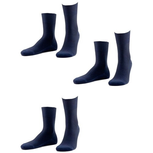 фото Мужские носки dr.feet, 3 пары, классические, на 23 февраля, размер 25, синий