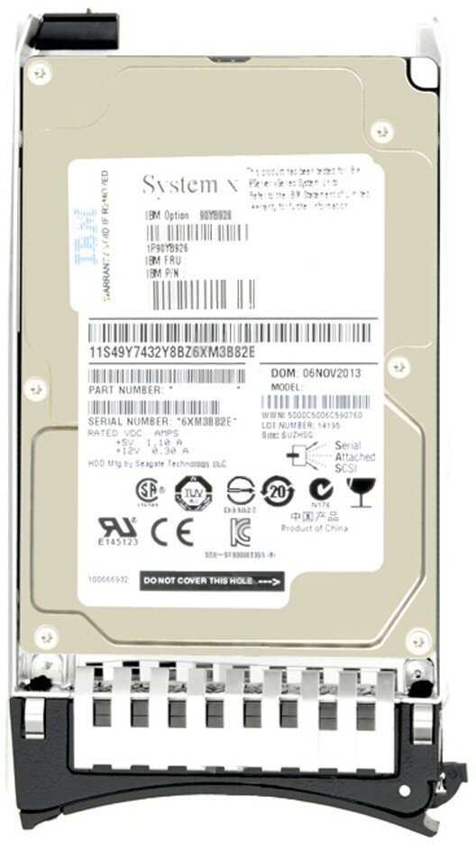 Жесткий диск IBM 600GB 10K 6G SAS 2.5 V7000 [49Y7416]