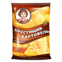 Хрустящий картофель, чипсы со вкусом сыра, произведены из свежего картофеля, 40 г