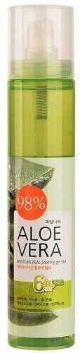 Мист успокаивающий с алоэ вера Welcos Kwailnara Aloe Vera Moisture Real Soothing Gel Mist 98%, 125ml