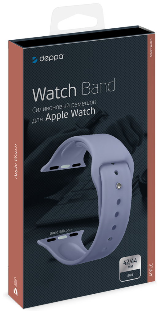 Ремешок Band Silicone для Apple Watch 42/44 mm, силиконовый Deppa - фото №5