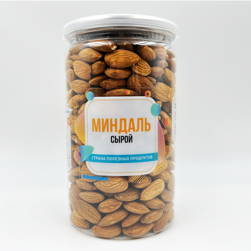 Миндаль сырой, Страна Полезных Продуктов, Банка, 500 гр.