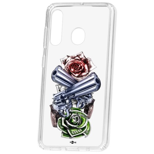 фото Чехол на samsung galaxy a60 2019 kruche print карты деньги 2 ствола