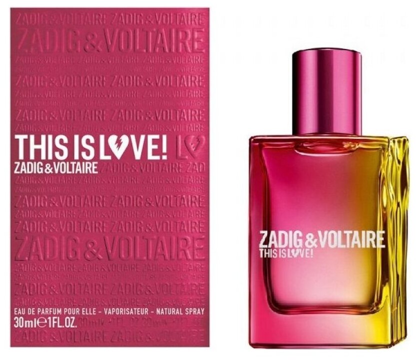 Zadig & Voltaire, This Is Love! Pour Elle, 30 мл, парфюмерная вода женская