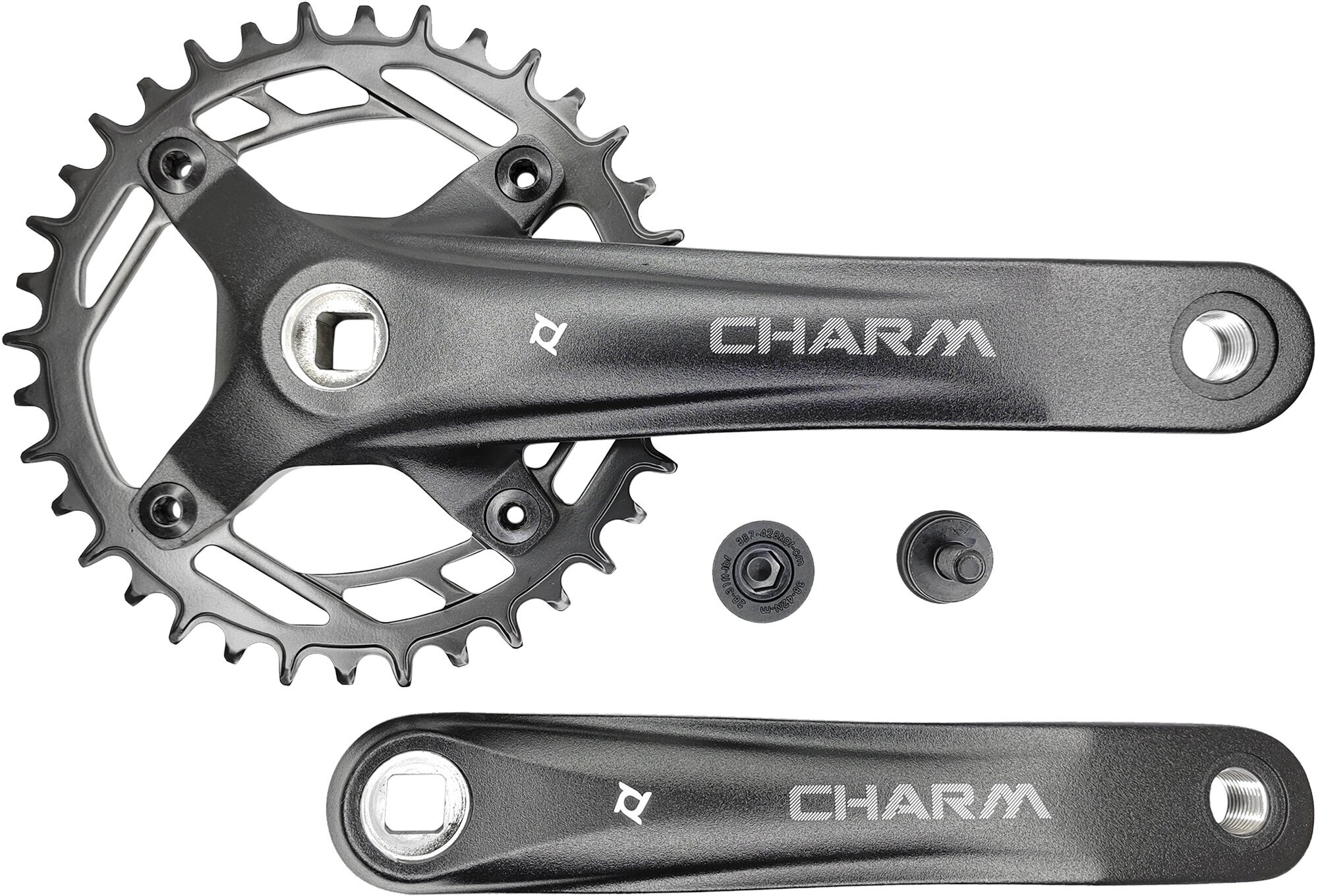 Система Prowheel MTB Race Charm, звезда 36T Narrow Wide, BCD 104, шатун 175 мм, под квадрат JIS