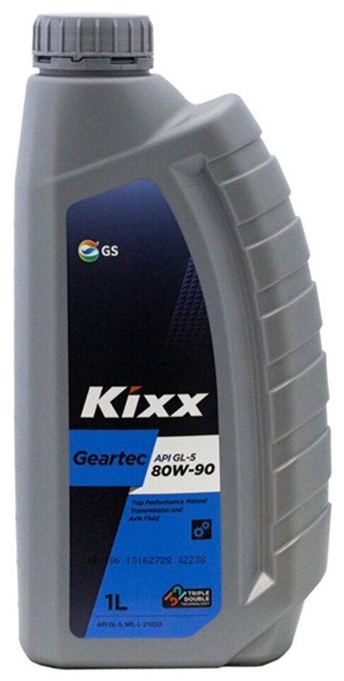 Трансмиссионное масло KIXX GEARTEC GL-5 80W-90, 1л