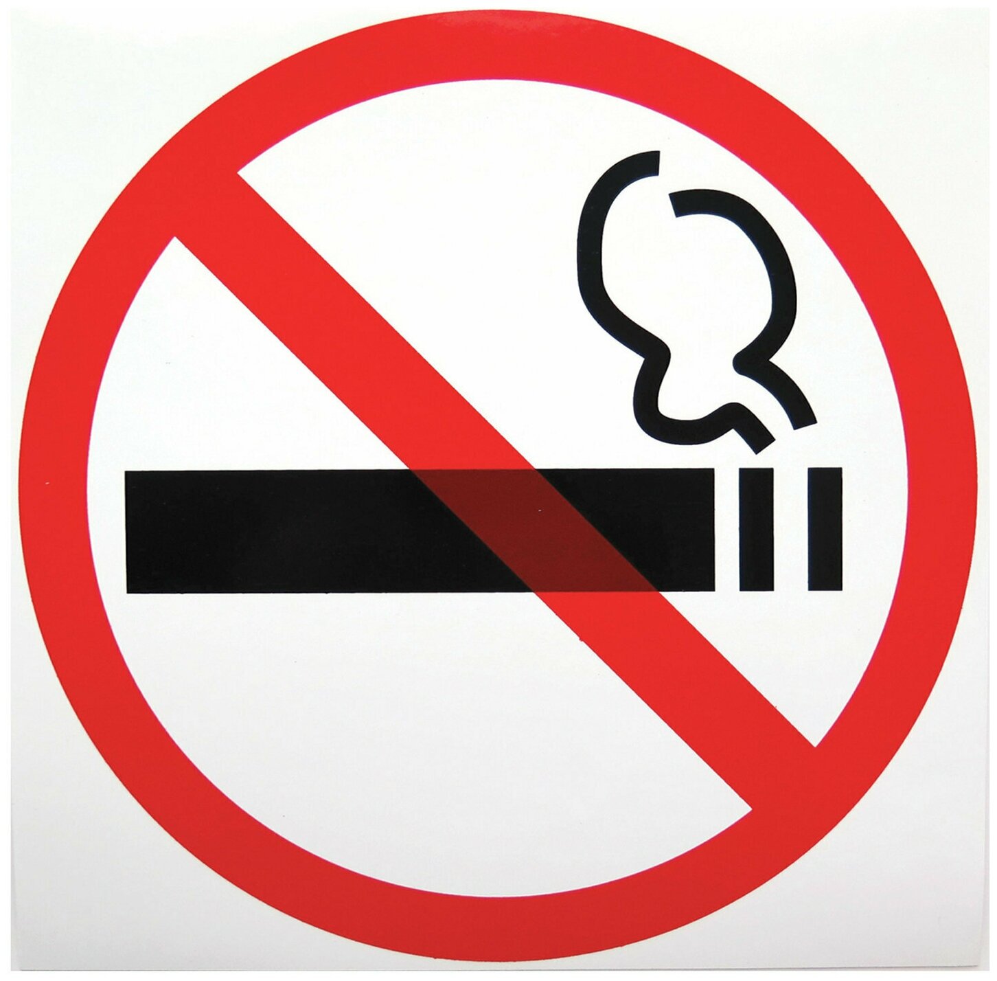 Знак "Знак о запрете курения" диаметр 200 мм пленка самоклейка 610829/Р 35Н