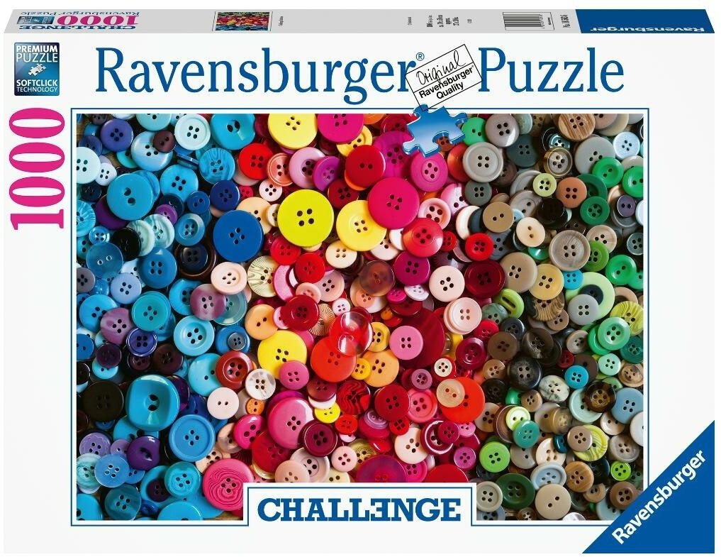 Пазл-вызов Ravensburger «Пуговицы», 1000 эл.