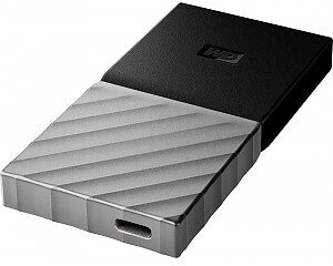 Внешний жесткий диск SSD 256Gb, Western Digital USB 3.1 Type-C Black (WDBK3E2560PSL)