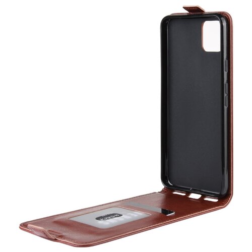 фото Чехол-флип mypads для google pixel 4 xl вертикальный откидной коричневый