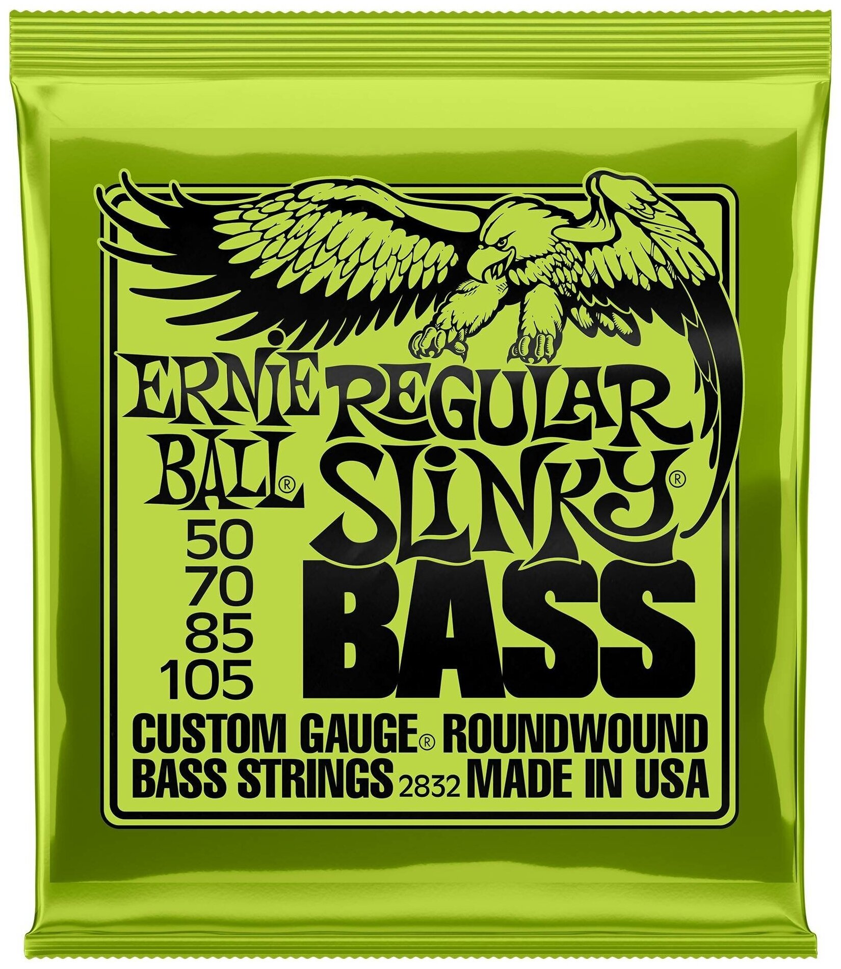 ERNIE BALL 2832 - струны для бас-гитары Nickel Wound Bass Regular Slinky (50-70-85-105)