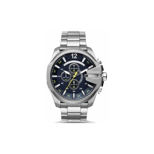 Наручные часы DIESEL Mega Chief, черный, серебряный мужские кварцевые наручные часы diesel dz7396
