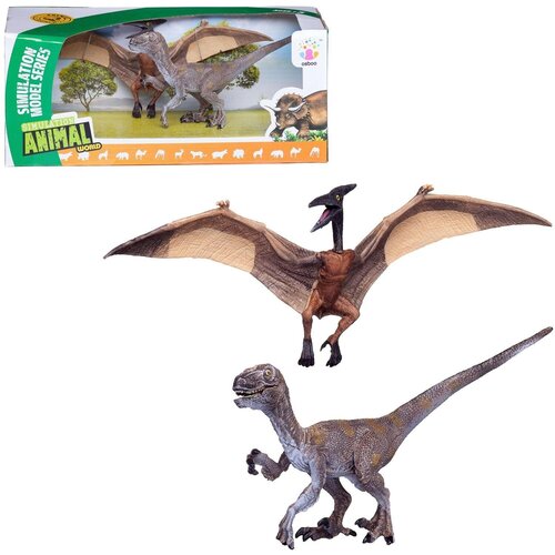 Набор игровой В мире динозавров, серия 2 (набор 1), 26х10х11см, в коробке - Junfa Toys [WA-14587/набор1]