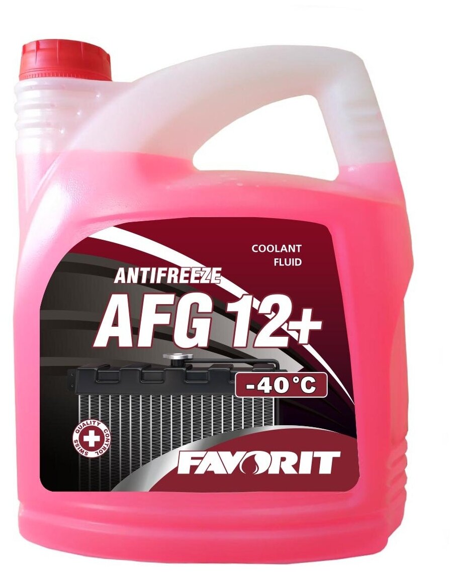 Охлаждающая жидкость Favorit Antifreeze AFG 12+, 10 л