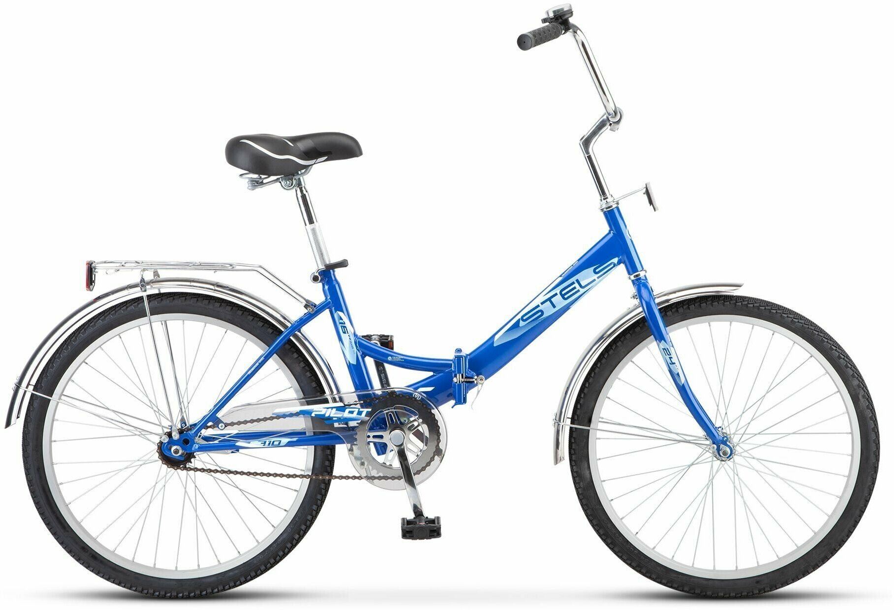 Велосипед Складной STELS Pilot-710 (24") Синий, рама 14"