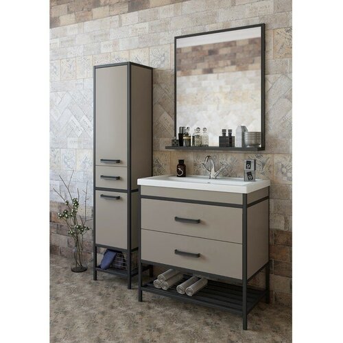 Тумба с раковиной Sanflor Норд 80 с раковиной Como 80