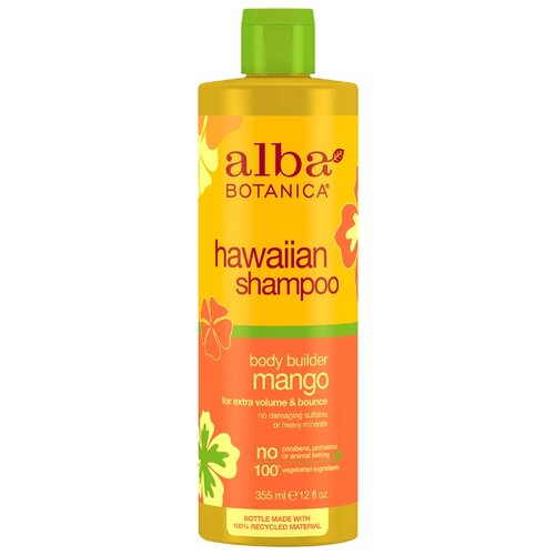 фото Alba Botanica Hawaiian shampoo Body Builder Mango шампунь гавайский с манго 355 мл