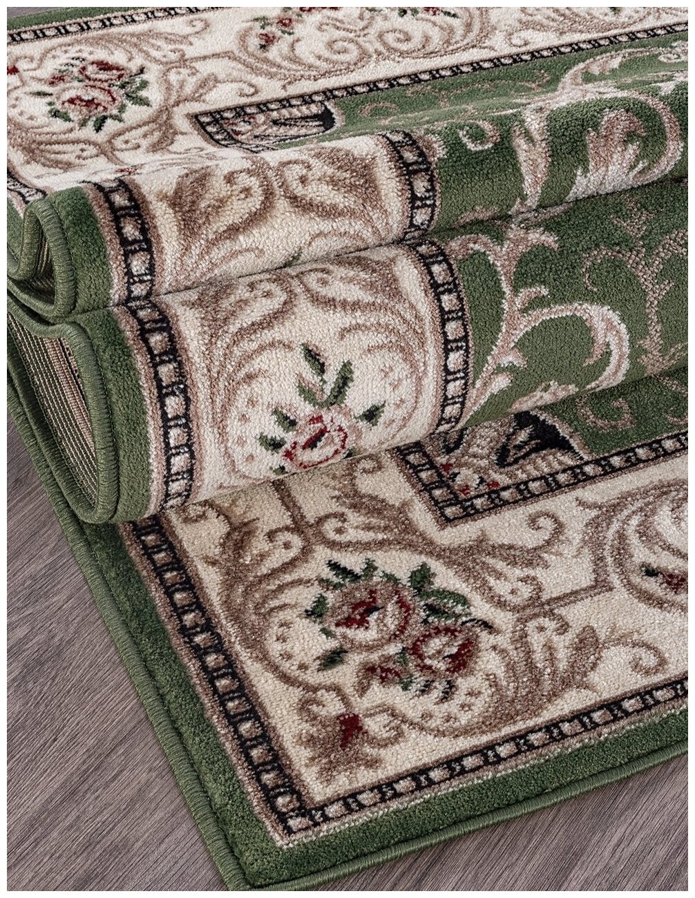 Ковер Merinos Colizey d066 green 2x4м - фотография № 2