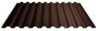 Профнастил С-10 0,5 мм RAL8017 Шоколадно-коричневый (2 метра) 5 штук