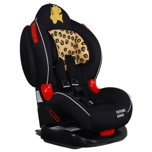 фото Автокресло группа 1/2 (9-25 кг) Siger Disney Кокон isofix, Король лев леопард черный