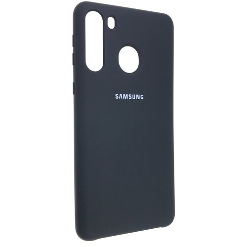Чехол на смартфон Samsung Galaxy A21 накладка матовая с Soft-touch покрытием