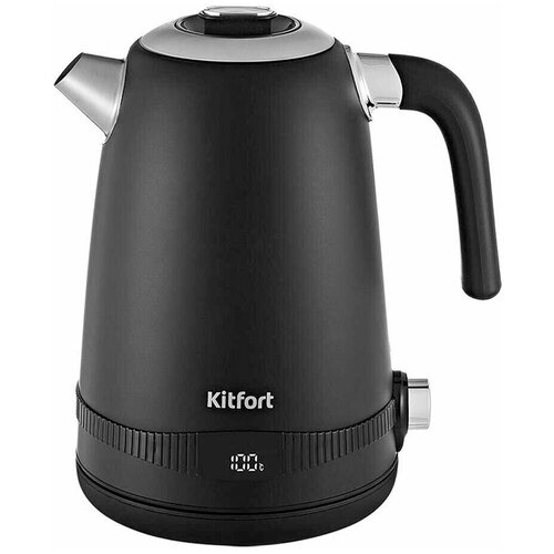 Чайник Kitfort КТ-6121-1 черный чайник kitfort кт 6121 5 1 7l metallic