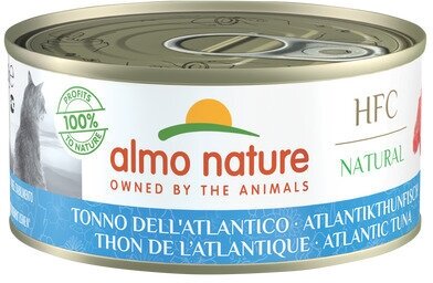 Almo Nature Консервы для кошек с Атлантическим Тунцом (Natural - Atlantic Tuna) 0,15 кг