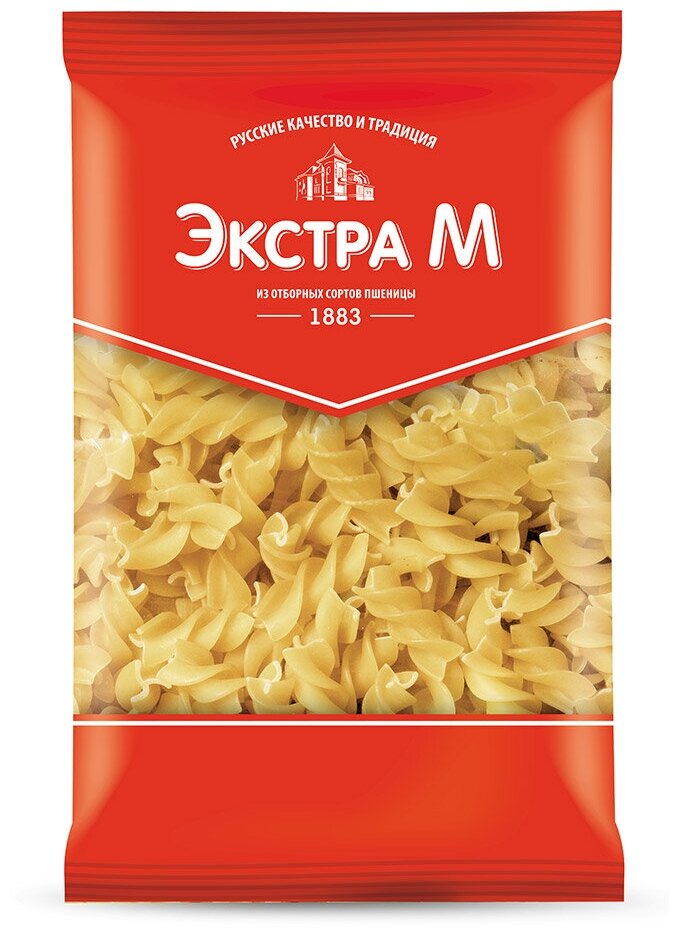 Макаронные изделия Экстра М Спиральки № 73, 400г.